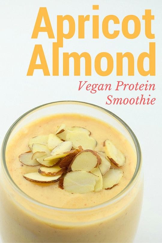 Image of Apricot Almond Vegan Protein Smoothie
