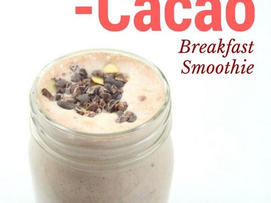 Almond-Cacao Breakfast Smoothie – Blenditup Foods
