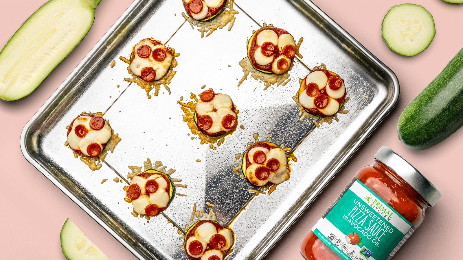 Image of Crispy Zucchini Pizza Bites