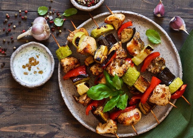 Image of BBQ Chicken Kebabs