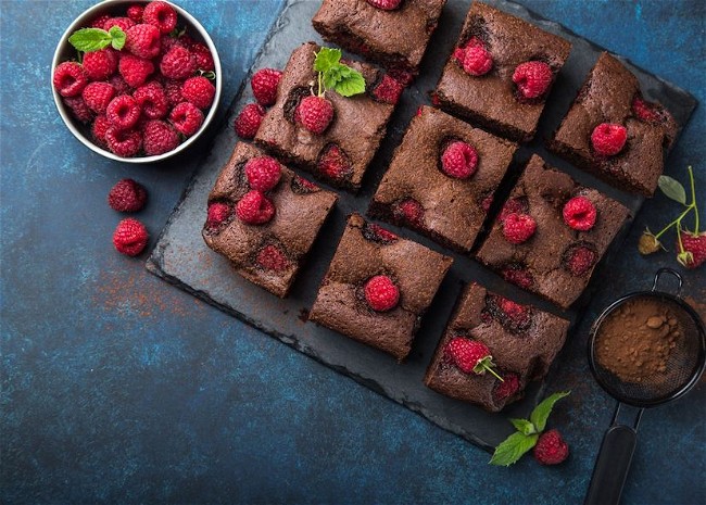 Image of Chocolate Raspberry Balsamic Brownies