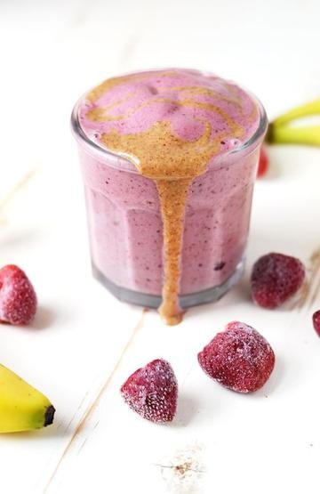 Image of Almond Butter Raspberry Smoothie