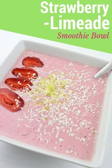 Image of Strawberry Limeade Smoothie Bowl