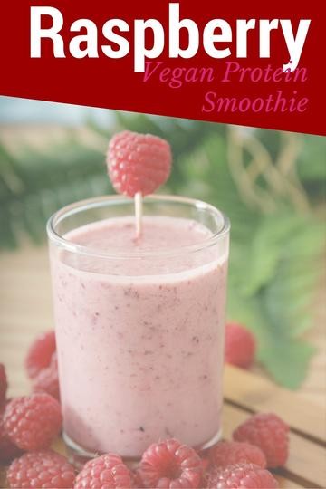 Image of Raspberry Vegan Protein Smoothie