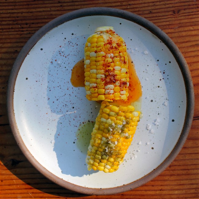 Image of Corn with Chile-Lime-Honey Butter