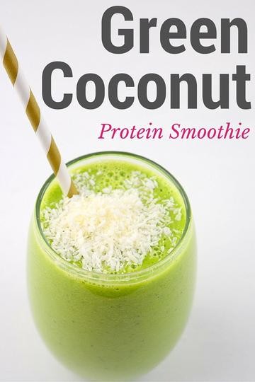 Image of Green Coconut Protein Smoothie
