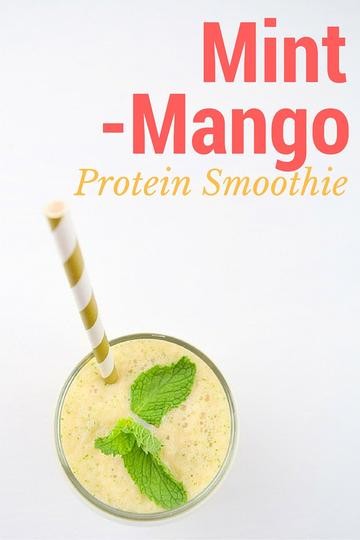 Image of Mint Mango Protein Smoothie