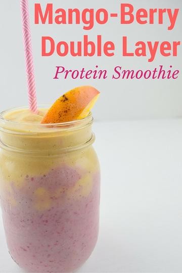 Image of Mango Berry Double Layer Protein Smoothie
