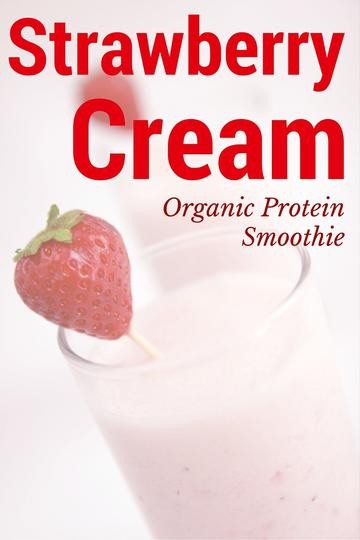 Image of Strawberry Cream Organic Protein Smoothie