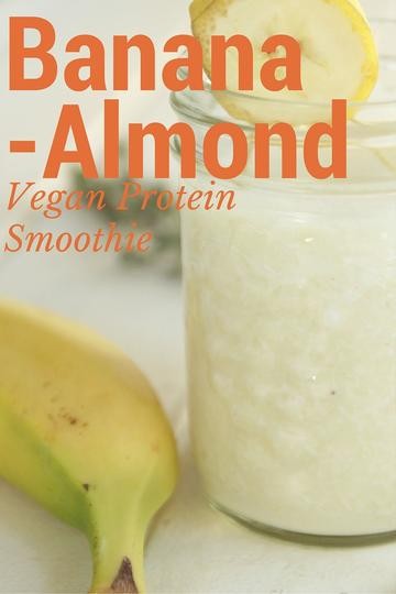 Image of Banana Almond Vegan Protein Smoothie