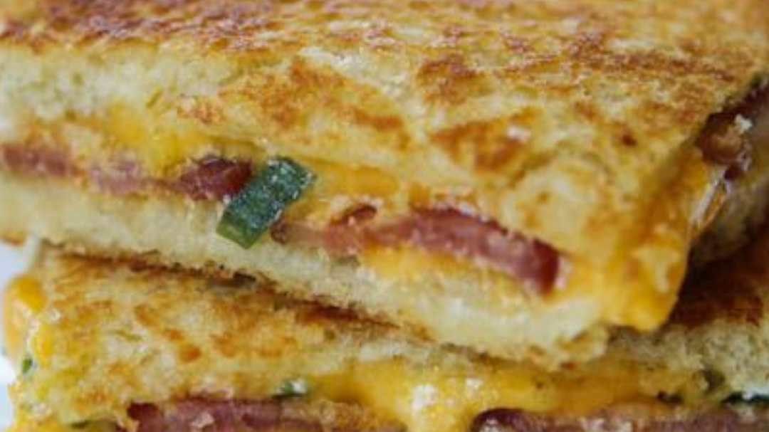 Image of Grilled Scallion Cheese Sandwiches