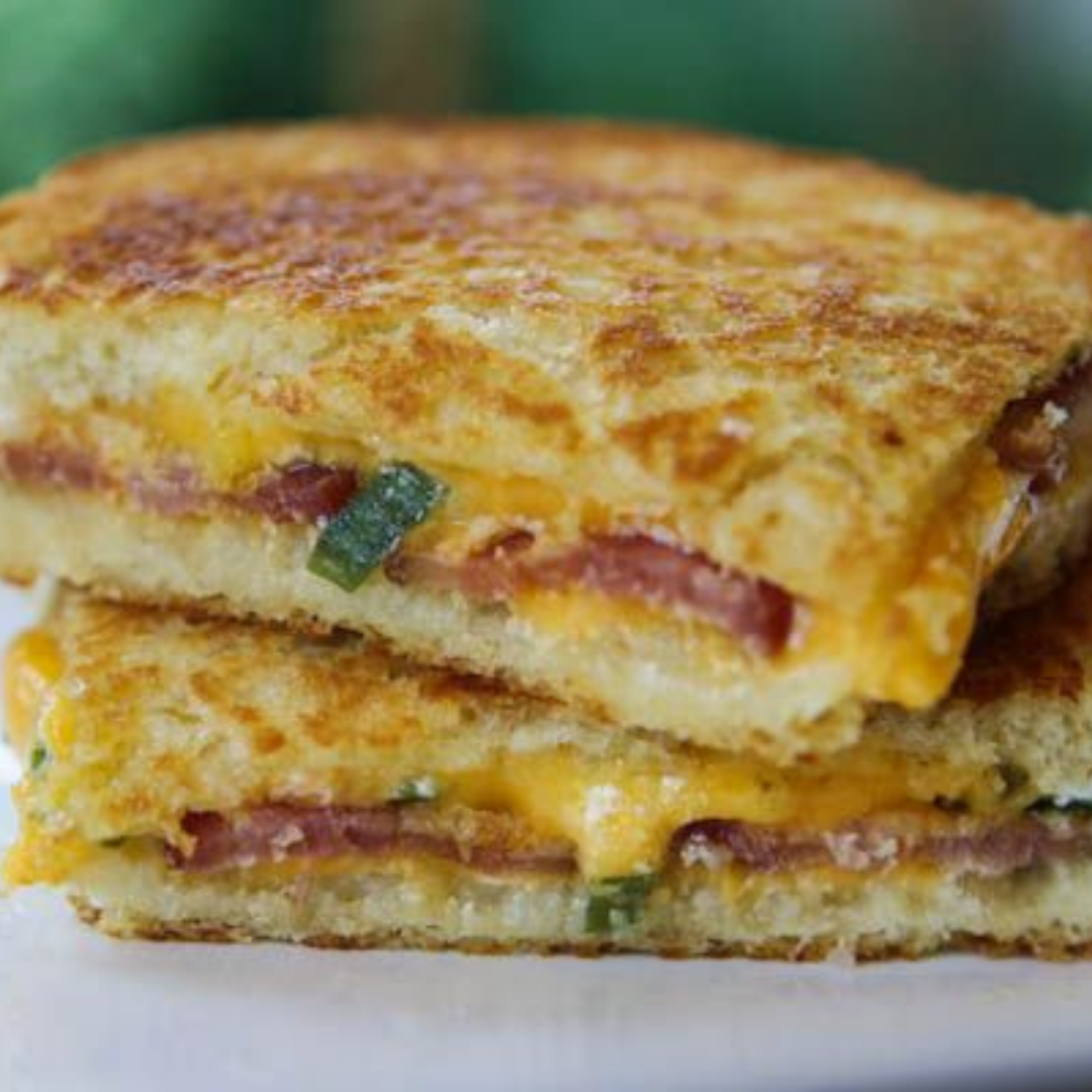 Grilled Scallion Cheese Sandwiches
