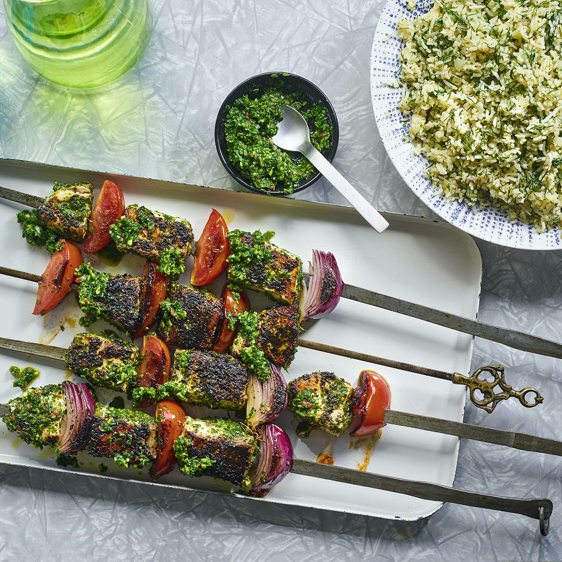 Herbed Fish Kebabs
