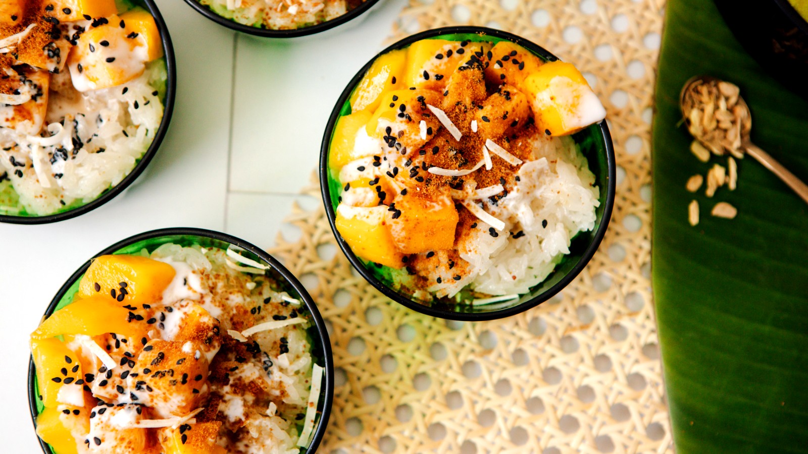 Image of Sticky Coconut Rice with Mango