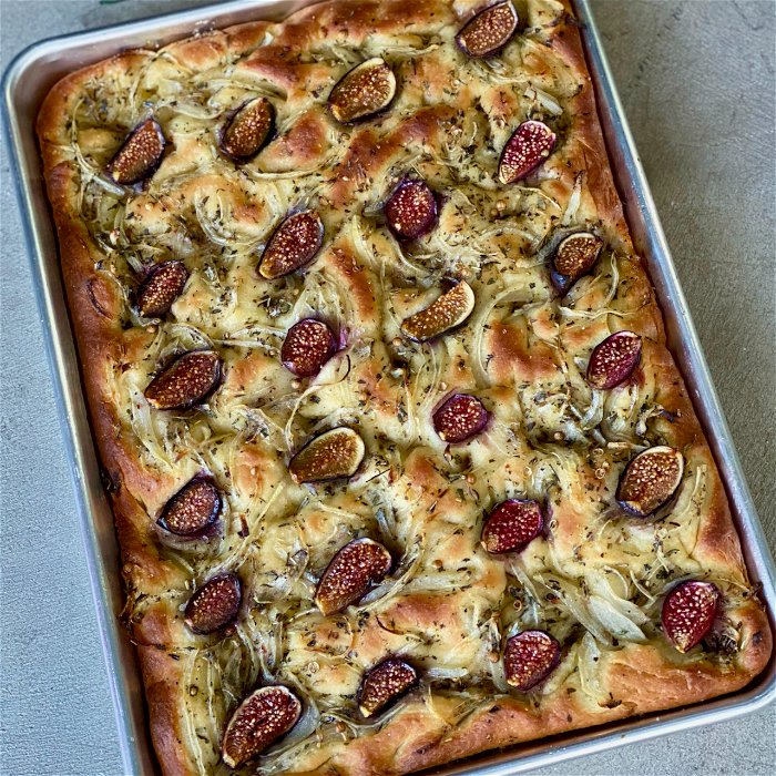 How to Make Focaccia Bread – Fig & Olive Platter