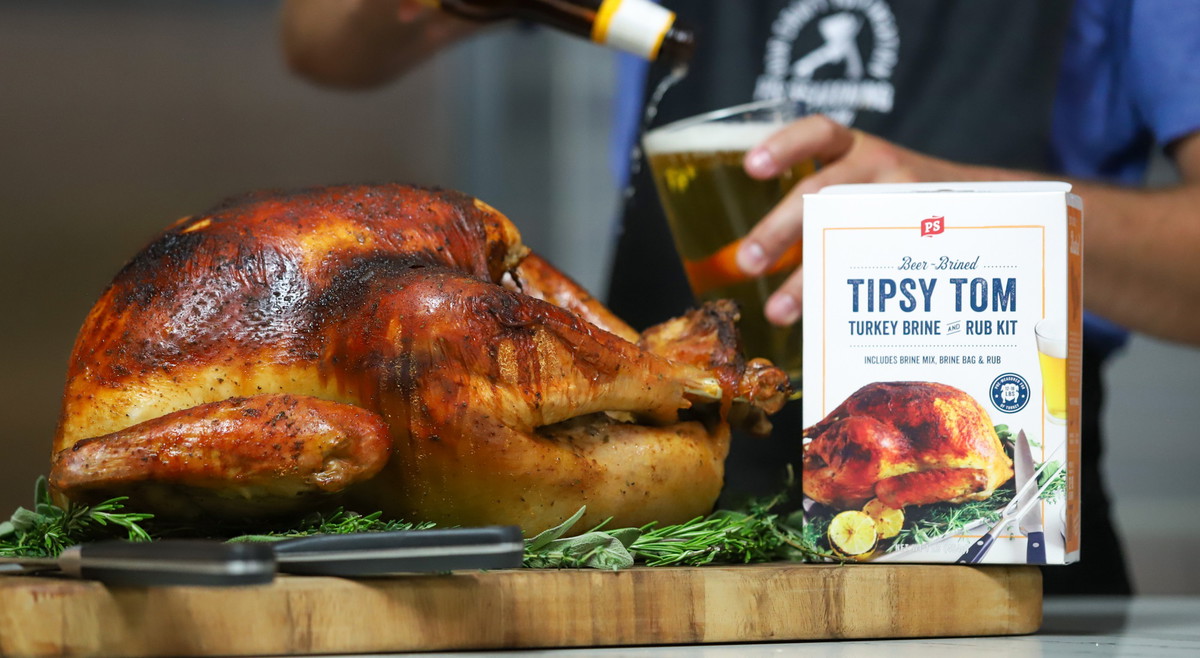 Beer Brine Tipsy Tom Turkey
