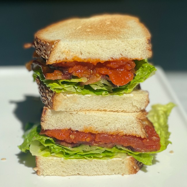 Image of BLT with Rosemary Tomato Jam