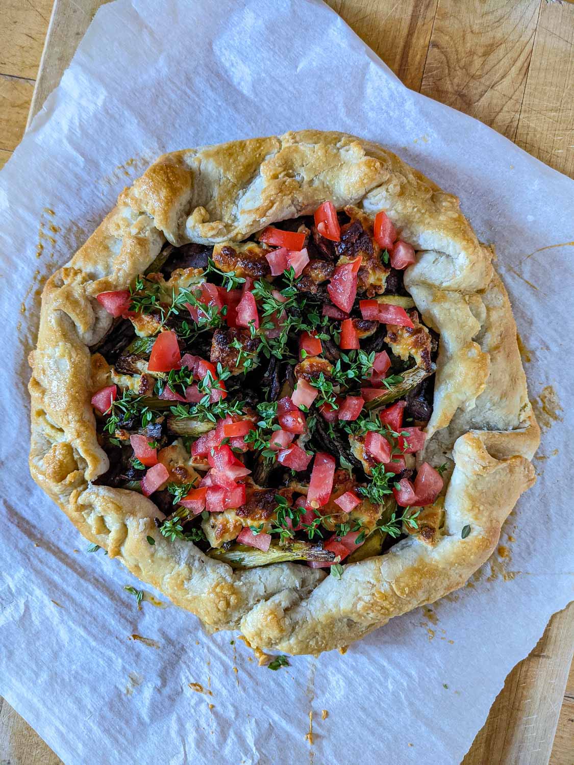 Mushroom Vegetable Galette