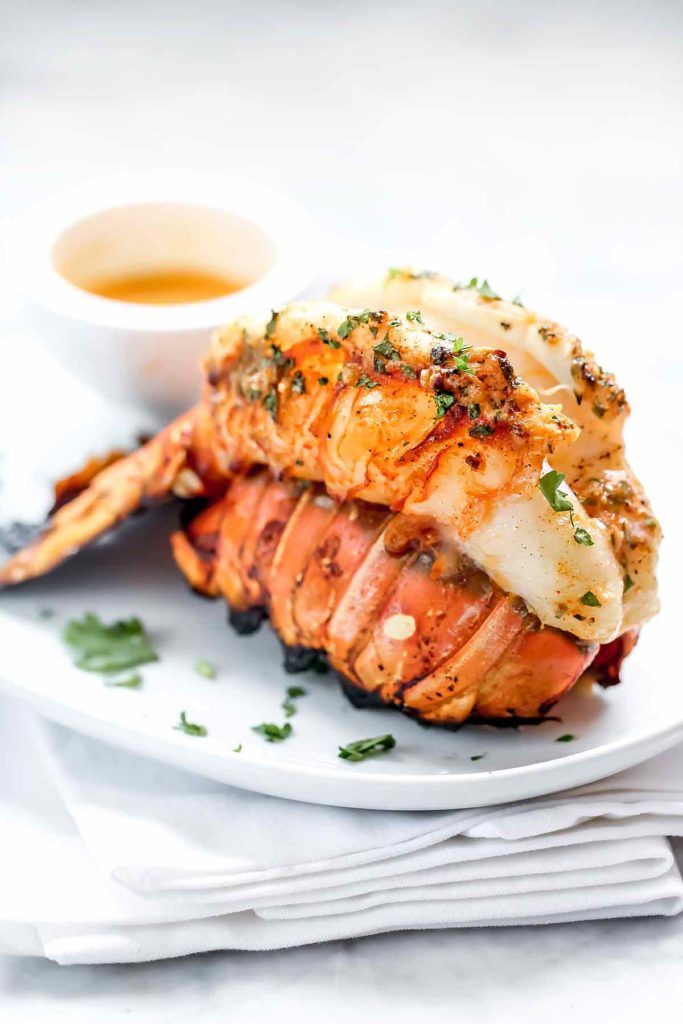 Image of Grilled Lobster Tails with Smoked Paprika Butter
