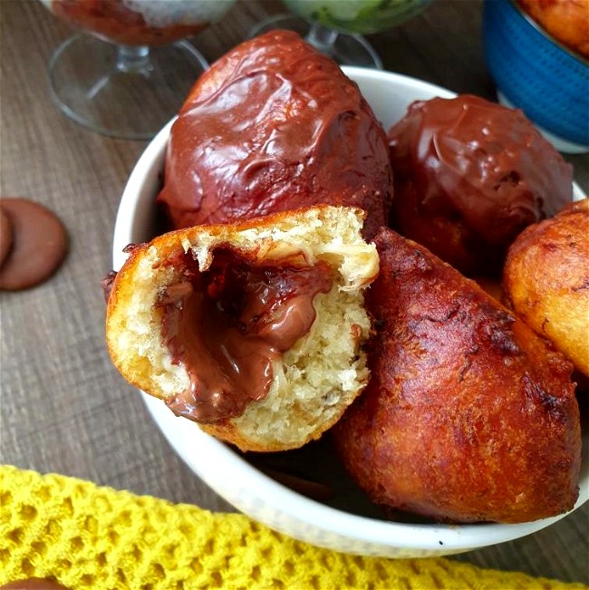Image of Vegan Chocolate Plantain Puff Puff