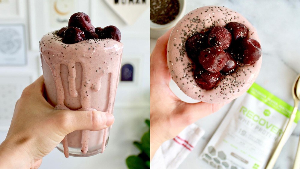 Image of Cherry Chocolate Chia Smoothie