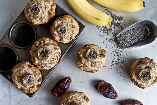 Image of Banana, Date and Chia Muffins