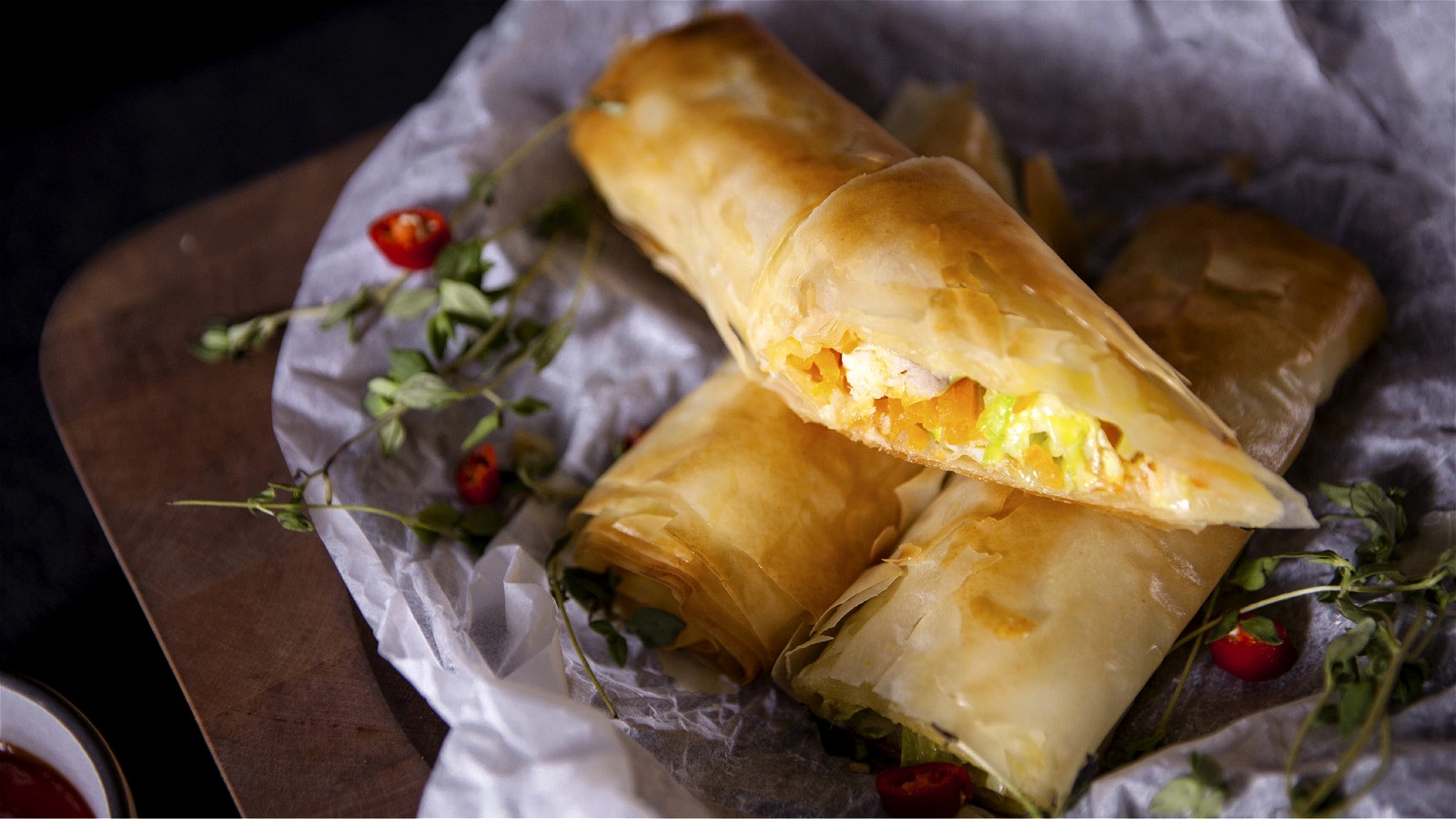 Image of Phyllo Seafood Spring Roll