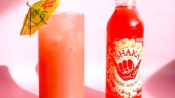 Image of Pickled Mango Hibiscus Sake Cooler