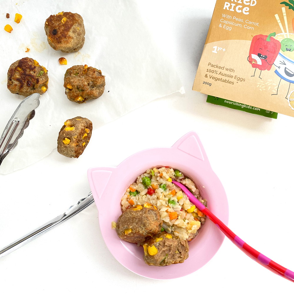 Turkey Bites w/ Brown Fried Rice
