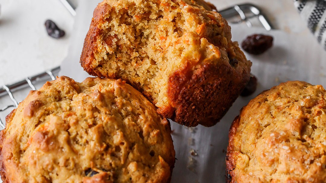 Image of Carrot Cake Tahini Muffins