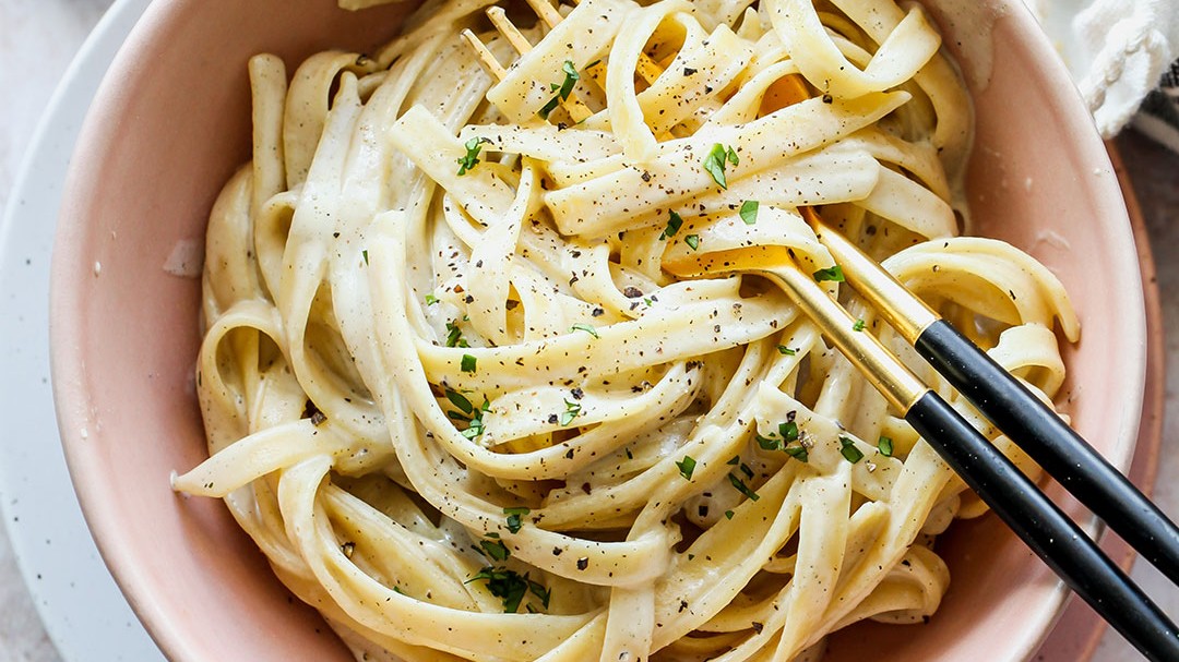 Image of Vegan Tahini Fettuccine Alfredo