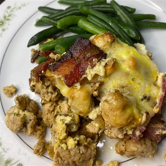 Image of Chicken, Cheese & Bacon Casserole