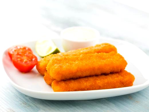 Image of Salmon Fingers with Tangy Cream Cheese Sauce