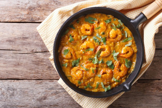 Image of Goan Yellow Prawn and Spinach Curry