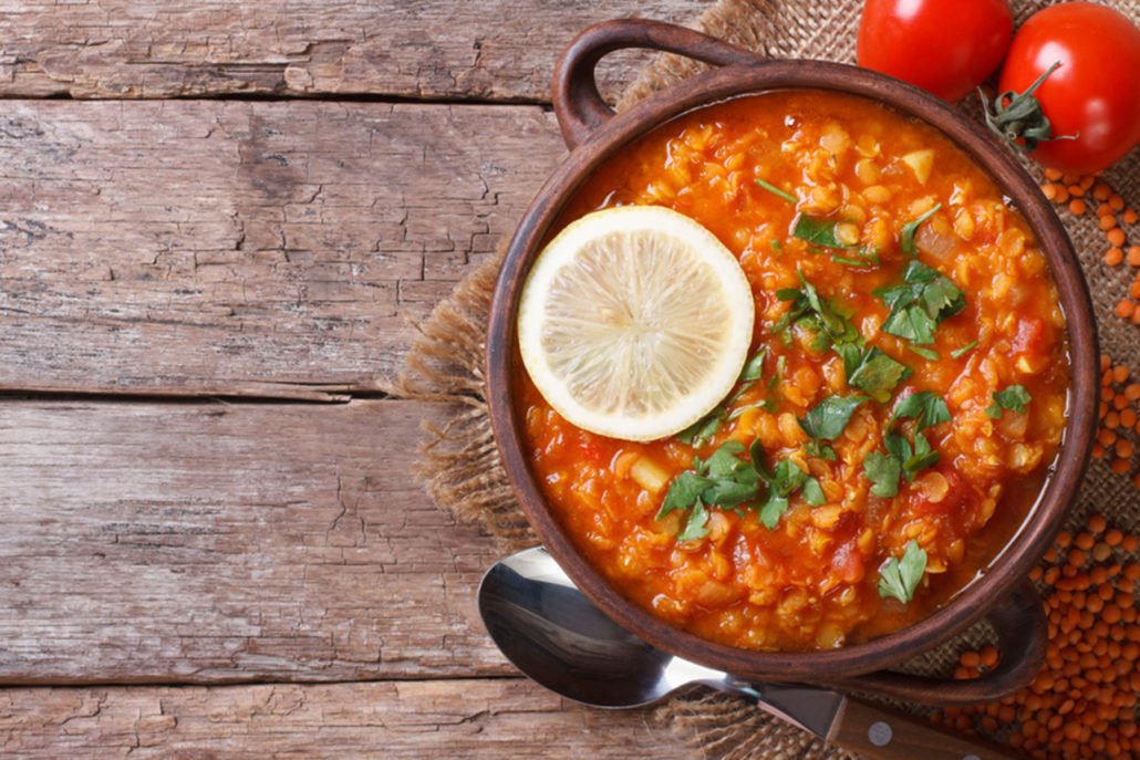 Red Lentil Braise with Tomato Kasaundi