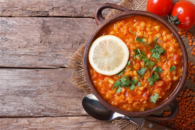 Image of Red Lentil Braise with Tomato Kasaundi
