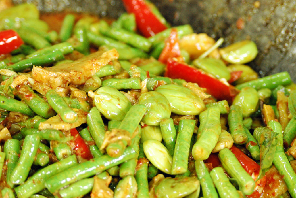 Chilli and Lime Coconut Snake Beans