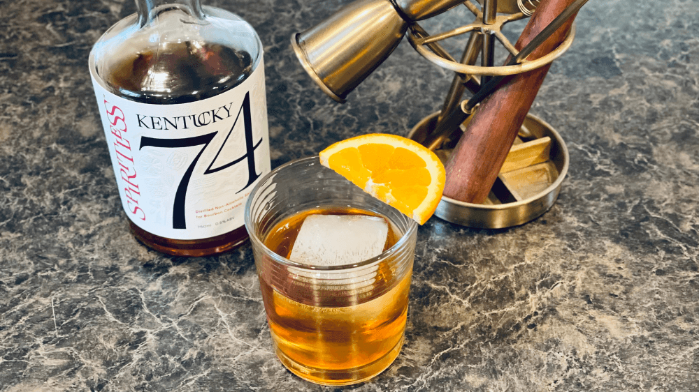 Image of Spiritless Kentucky 74 Non-Alcoholic Bourbon Old Fashioned Recipe