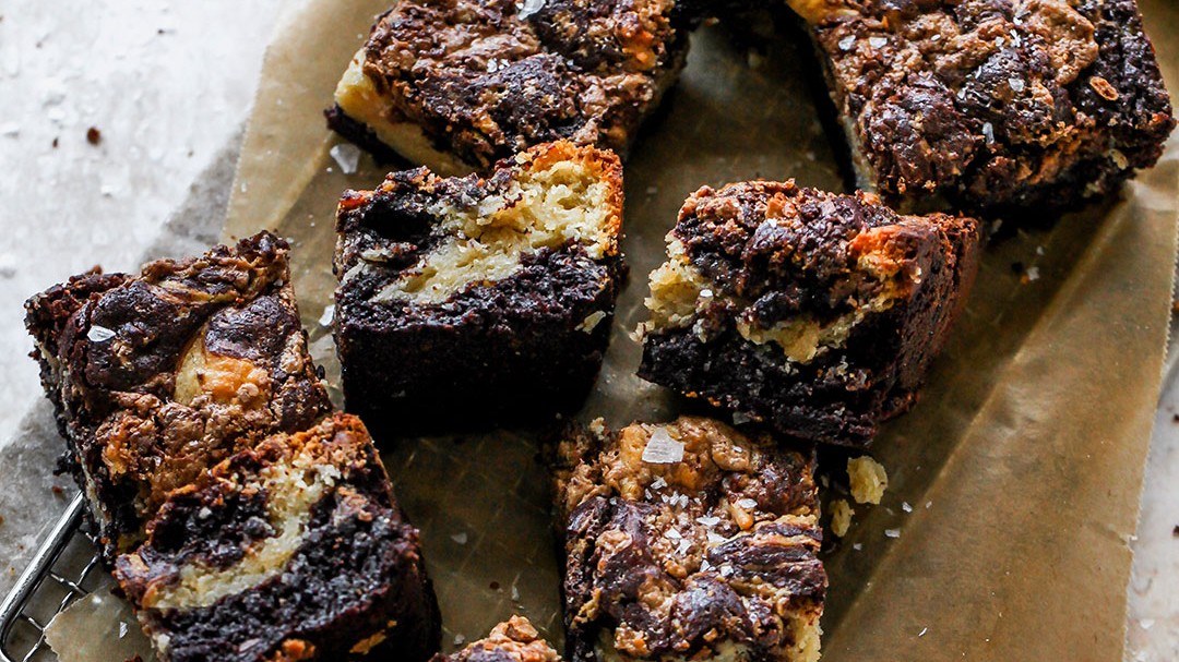 Image of Tahini Halva Brownies