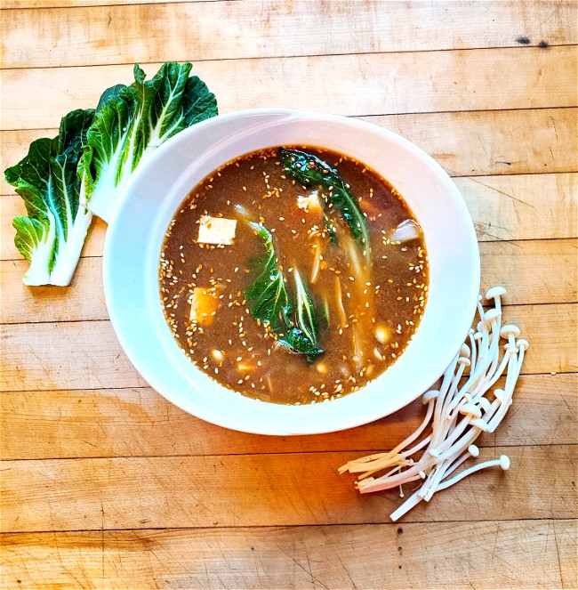 Image of Bone Broth Ginger Miso Soup