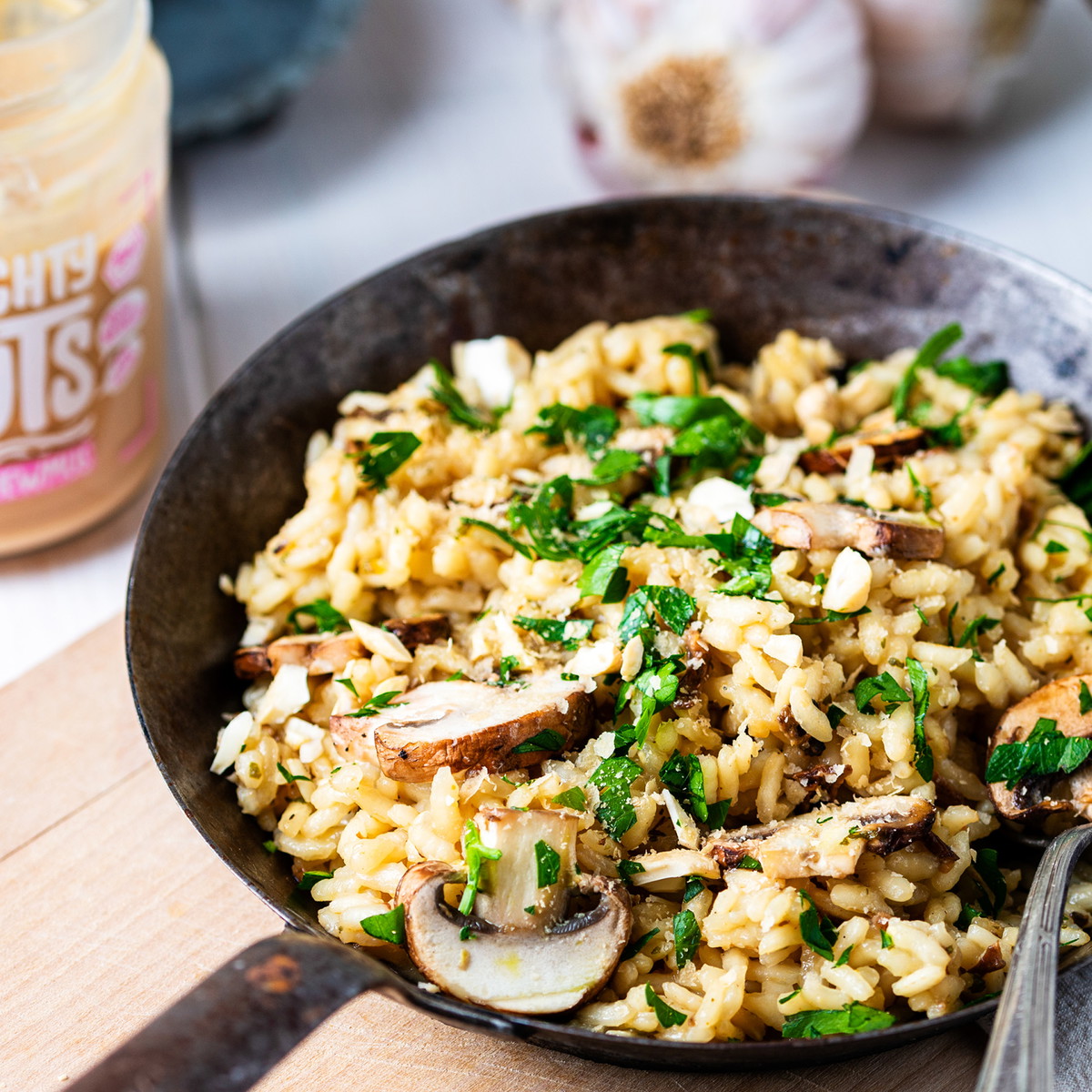 Veganes Pilzrisotto