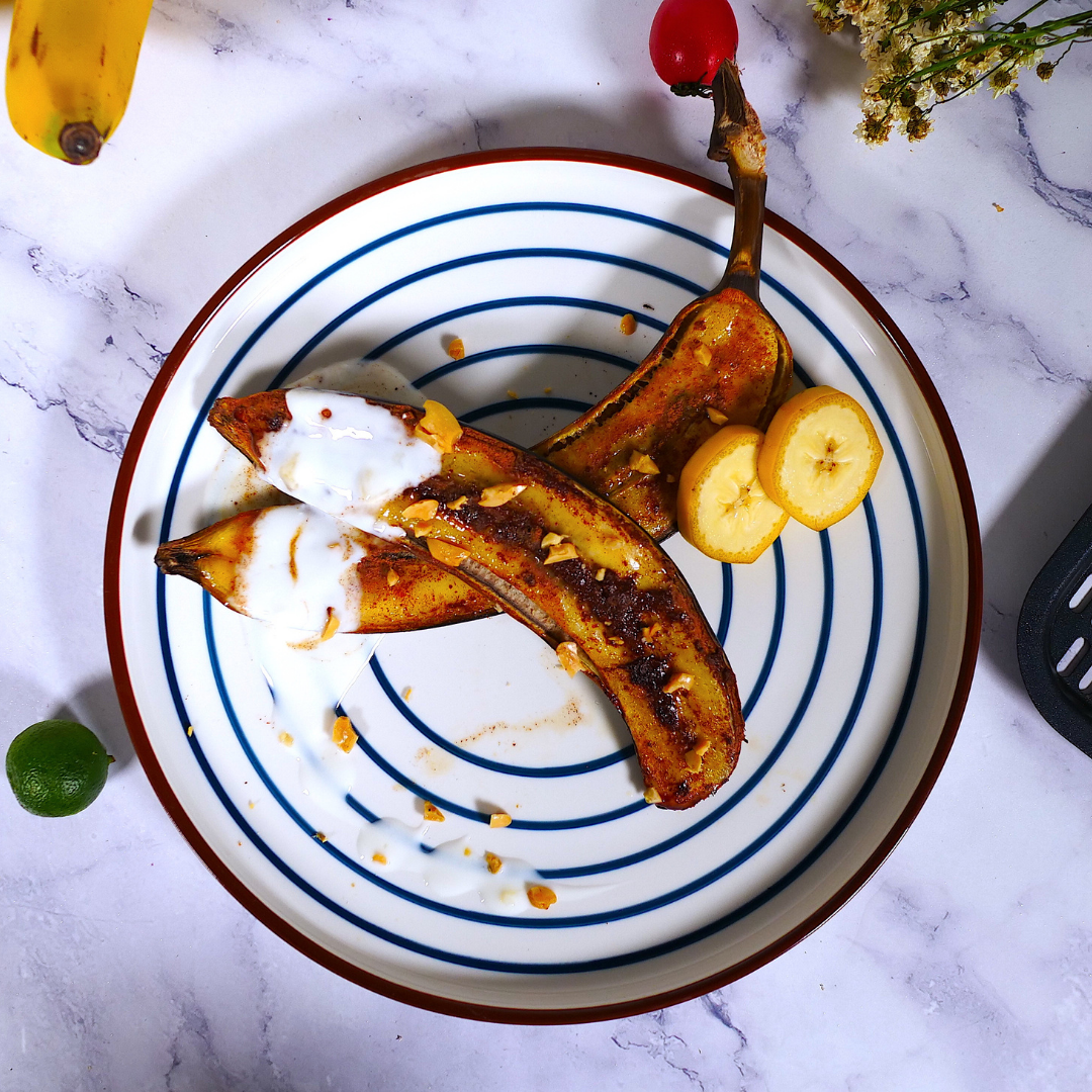 Air Fryer Caramelized Bananas