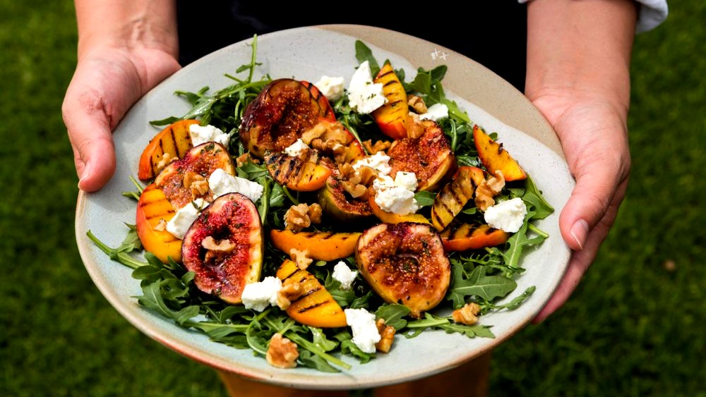 Image of Smoky Grilled Peach & Fig Salad