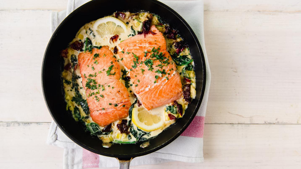 Image of Creamy Tuscan Coho Salmon