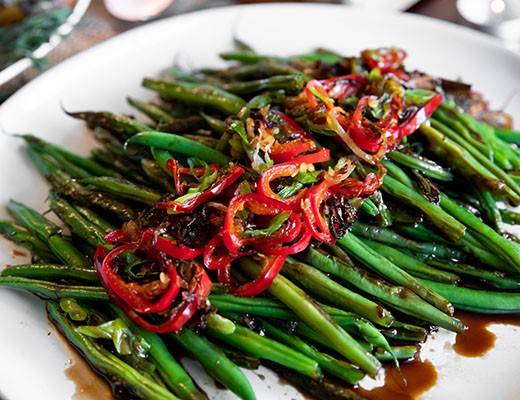 Image of Melissa’s Green Beans with Mushroom XO Sauce