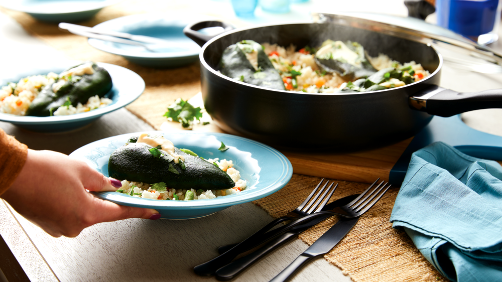 Image of One Pot Chiles Rellenos with Rice