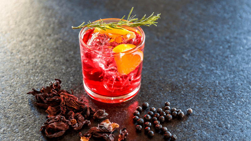Image of Hibiscus Vodka Cocktail
