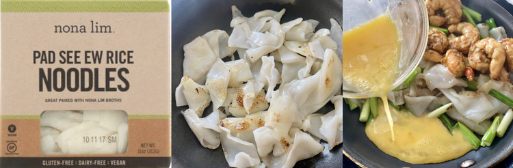 Image of Loosen the noodles from their packaged shape and let them get a little color cooking in the pan, stirring occasionally.