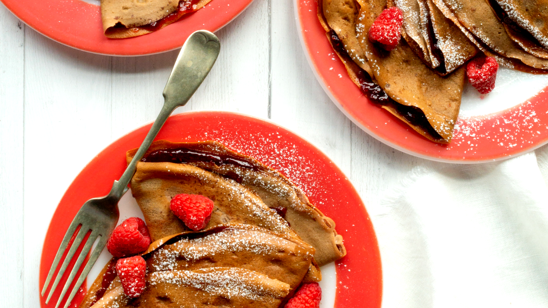 Image of Dark Chocolate Raspberry Crepes