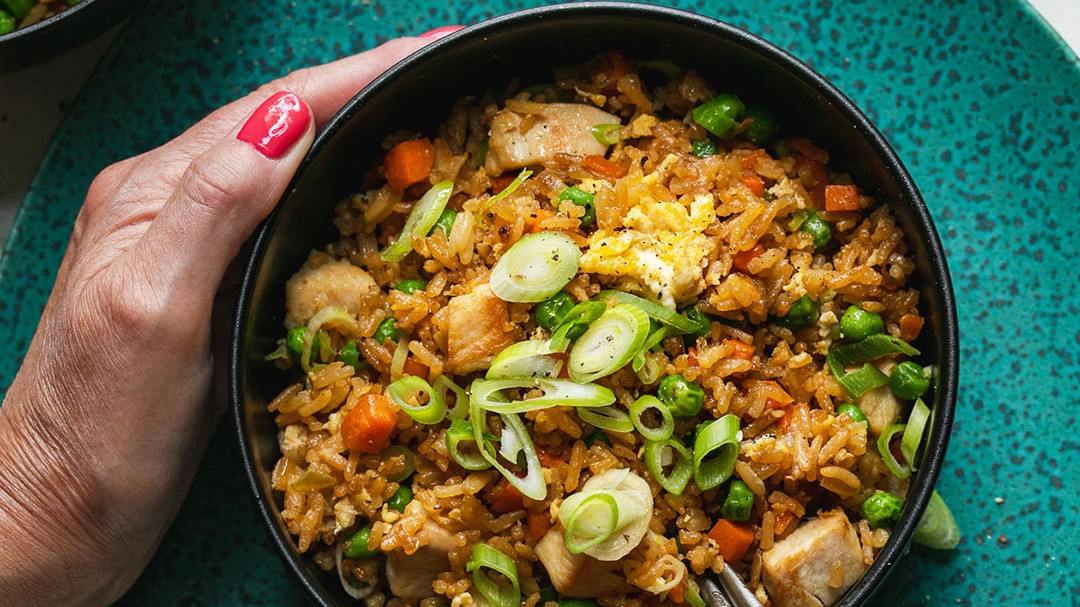 Image of Quick & Easy Tahini Fried Rice with Chicken